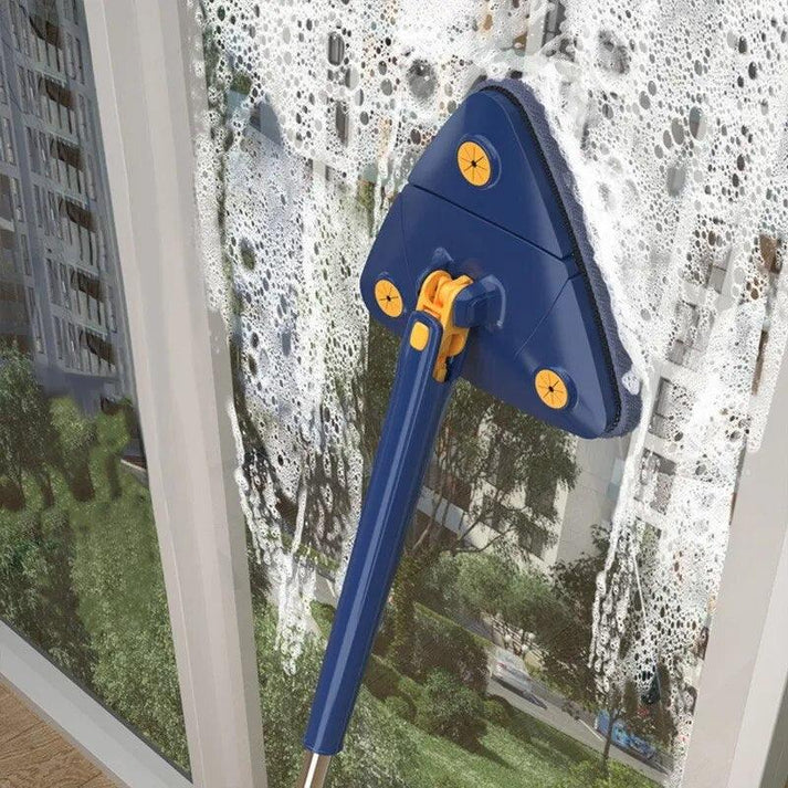 Multipurpose Triangular Mop with 3 Free Microfiber Refills